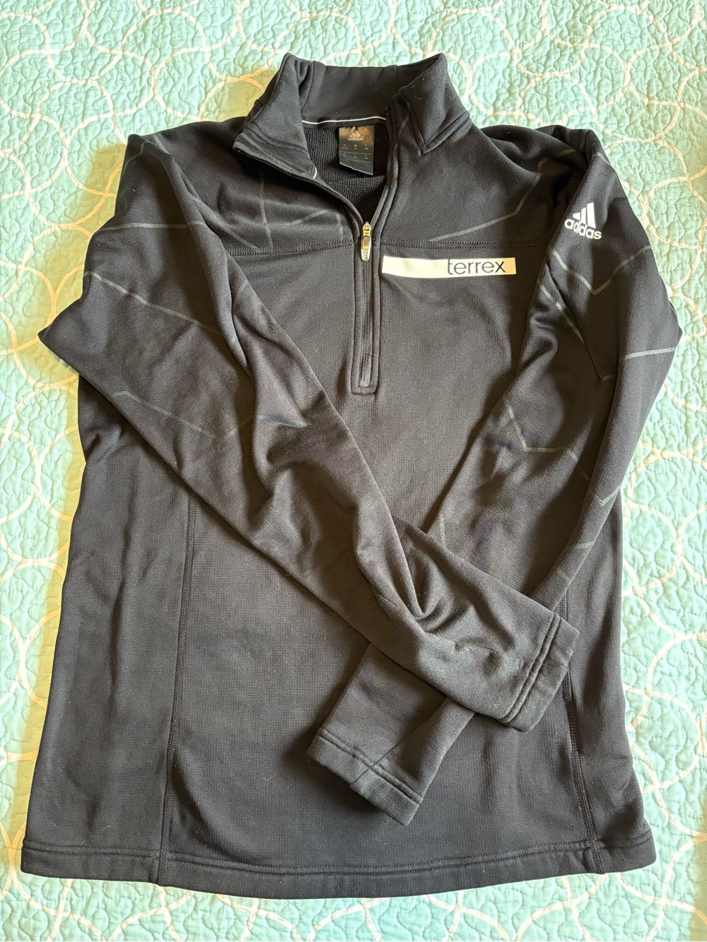 adidas Terrex Women's Black Half-Zip Performance Pullover